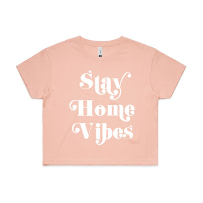 Stay Home Vibes Crop Tee Thumbnail